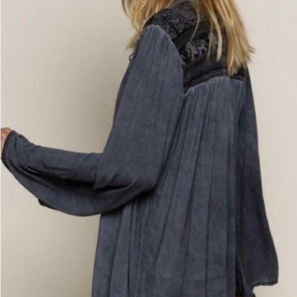 POL Boho long sleeve Relaxed top size S - Picture 4 of 5